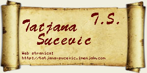 Tatjana Šućević vizit kartica